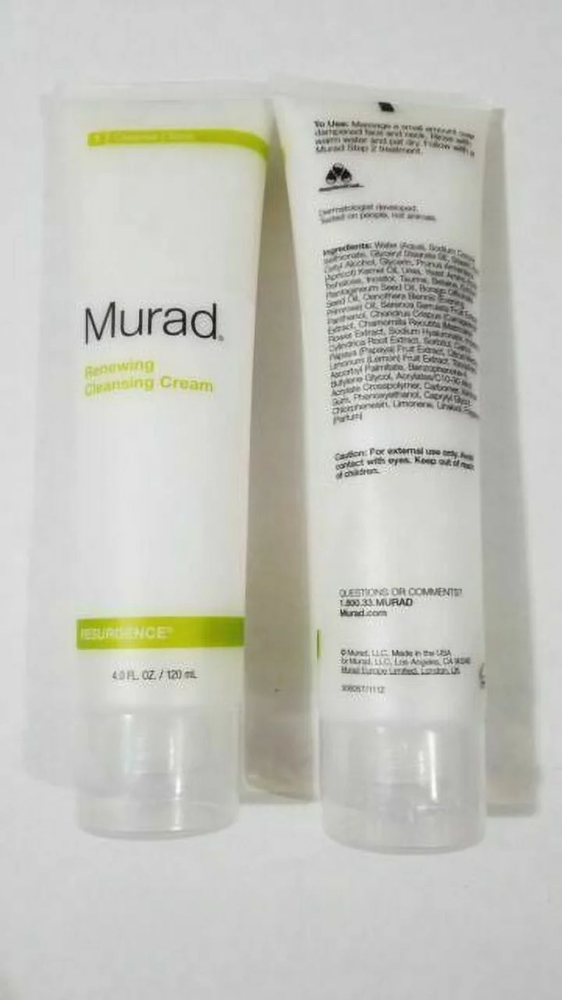 Pack of 2 -  Renewing Cleansing Cream, Improves Skin Appearance- 4 Fl Oz/ 120 Ml Each .No Box